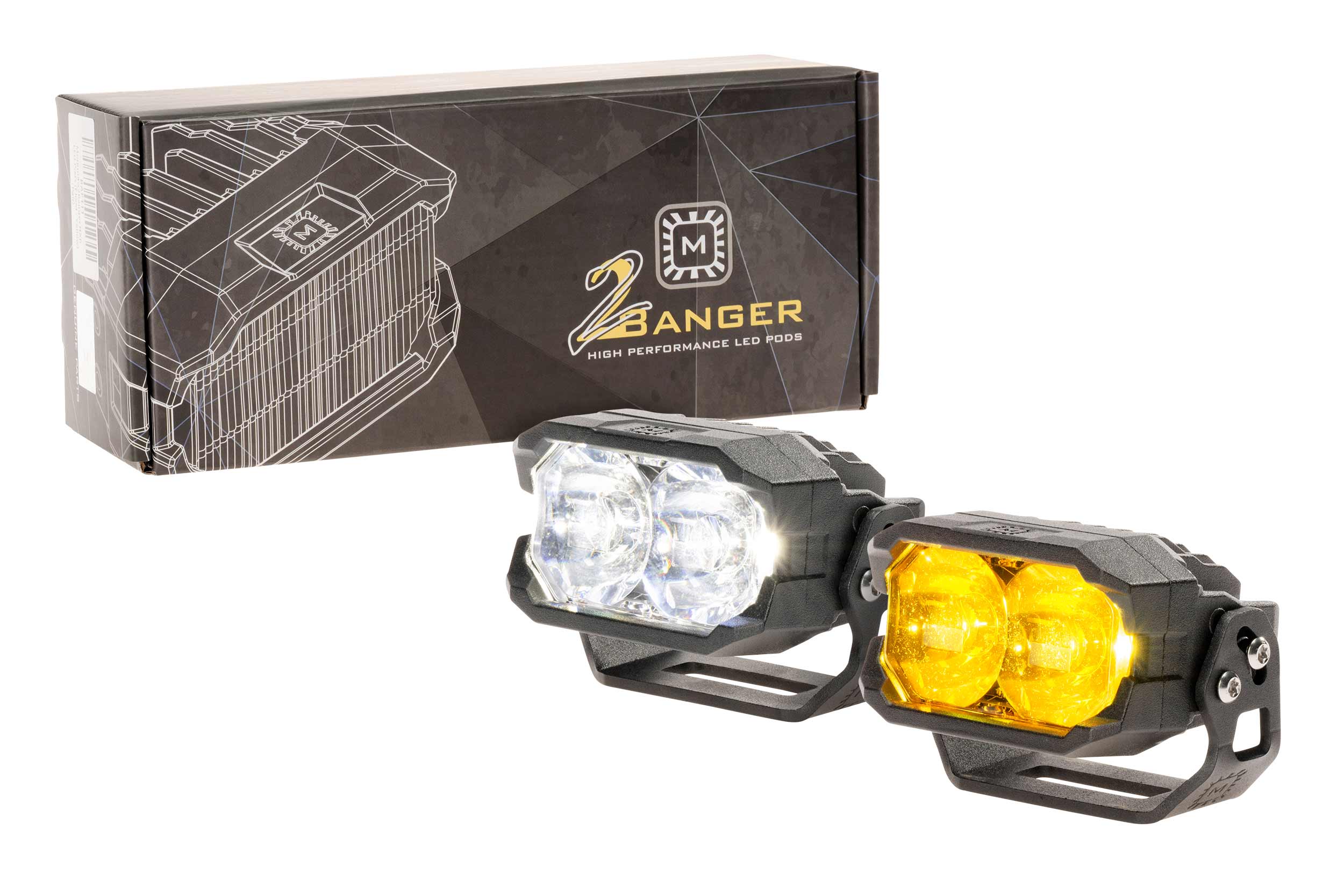 TRS | Morimoto 2Banger LED Pods: HXB Spot Beam | Long Distance Illumination