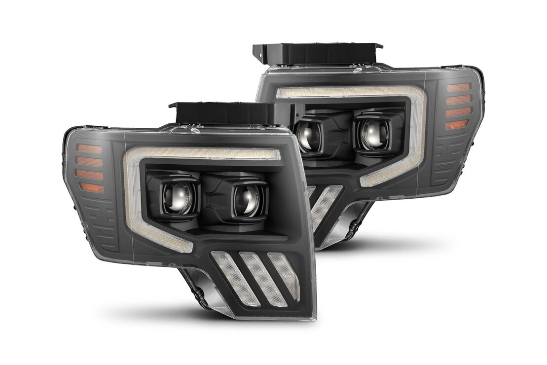 AKKON - Fits 2009-2014 Ford F150 [Halogen Type] Projector Black Headlights Pair W/ LED Tube DRL Parking Turn Signal 643d9e15 39d3 4df4 Af74 50f211da9c04.e73d66194e1495da8abd8a4307a64b93