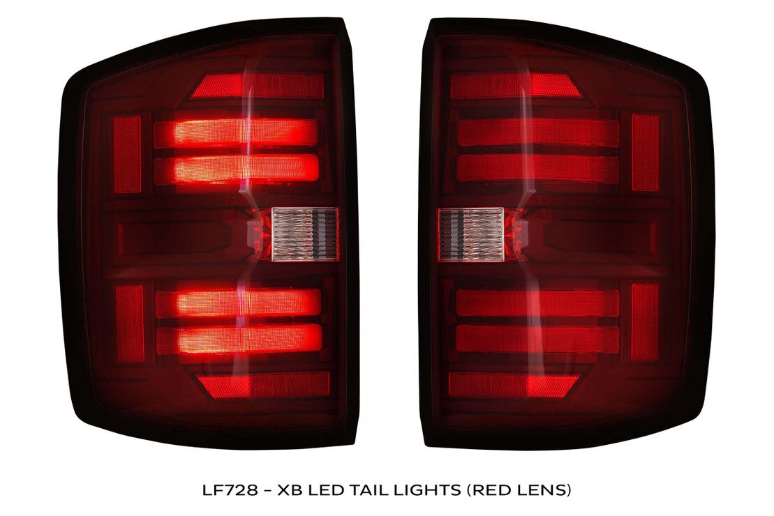 Faros Secuenciales C-LED Para Chevy Silverado 1500 2014-2015 - Humo/claro, Con Señal Secuencial