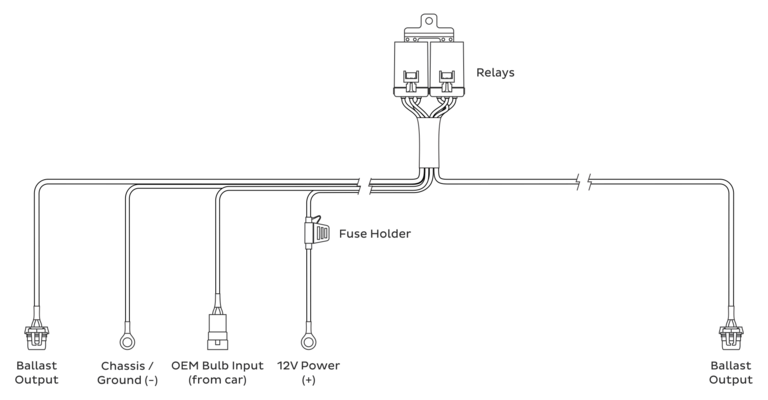 HD Relay: 9005 Relay Harness