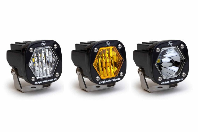 Baja Designs S1 Led Pods Spot Wide Beam Patterns I Trs