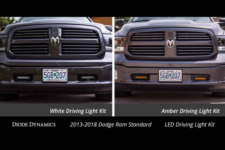 Bumper Mount Led Light Bar Kit Dodge Ram 1500 13 18 I Trs