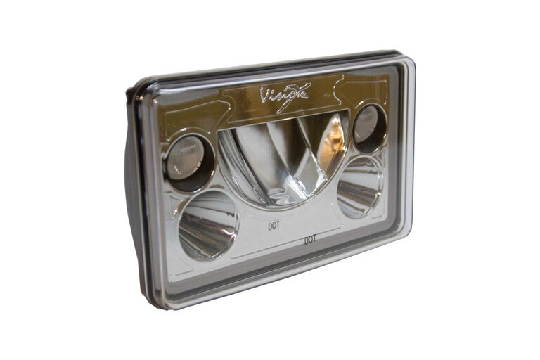vision x led headlights 4x6 square universal lights trs