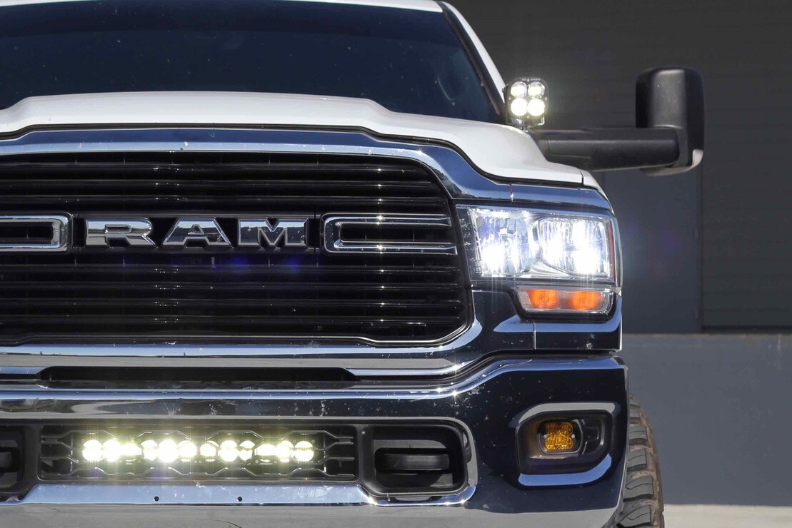Baja Squadron LED Fog Lights: Dodge Ram 2500/3500 19+ | TRS 448033