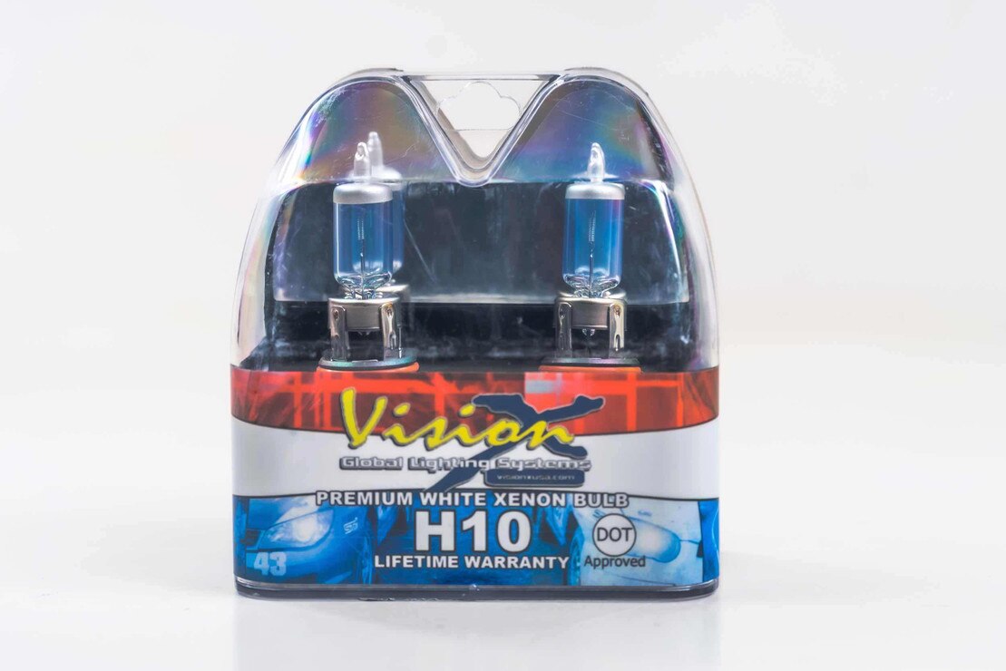 Lote De 10 Bombillas Halógenas H6W BAX9s Blue Vision, Luz Blanca Super Brillante 12V 12W