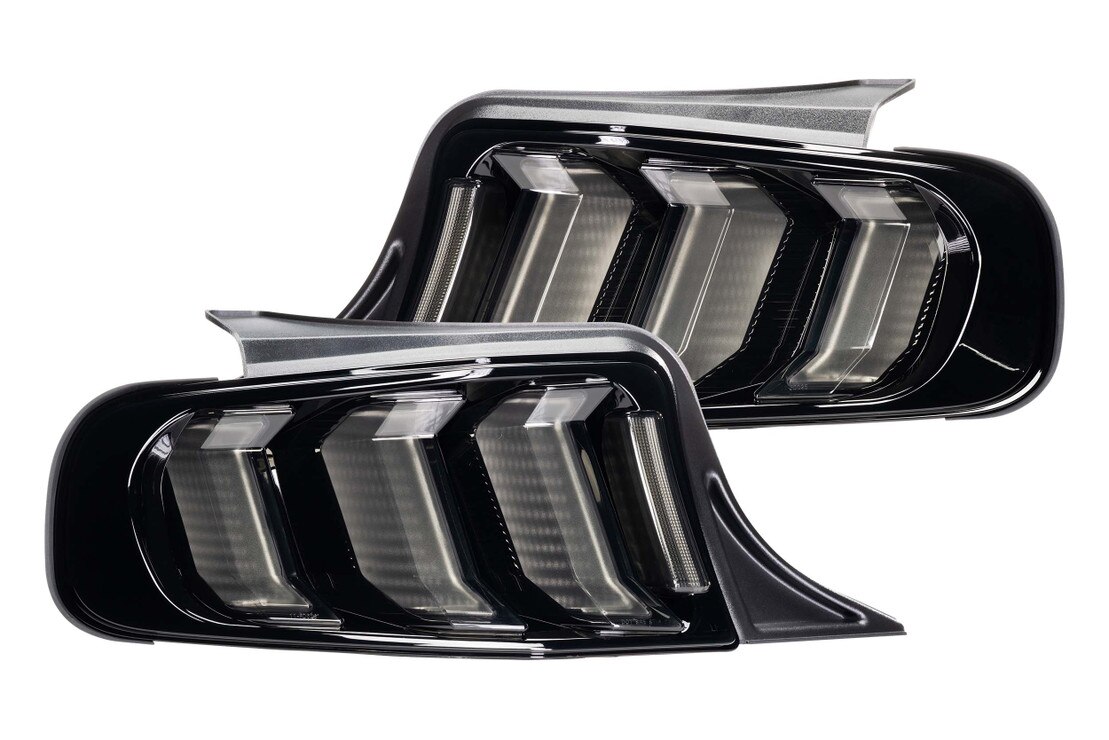 2013-2014 Ford Mustang LED Right Passenger/RH Tail Light Assembly Lamp Brake | Red | Black | Clear | Sealed Assembly | 1 Year Manufacturer Warranty | Bulbs